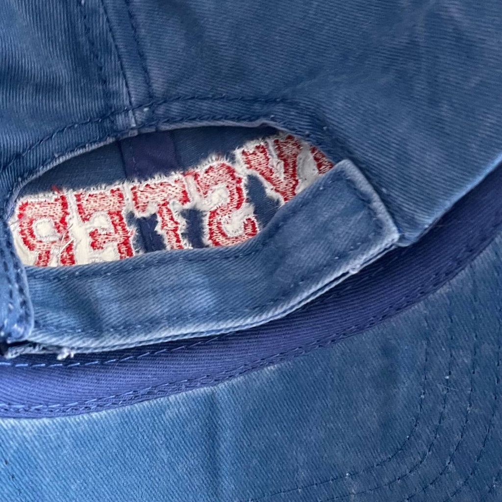 Oysters Baseball Cap Dad Hat seafood Restaurant coastal: Pigment dyed Royal blue