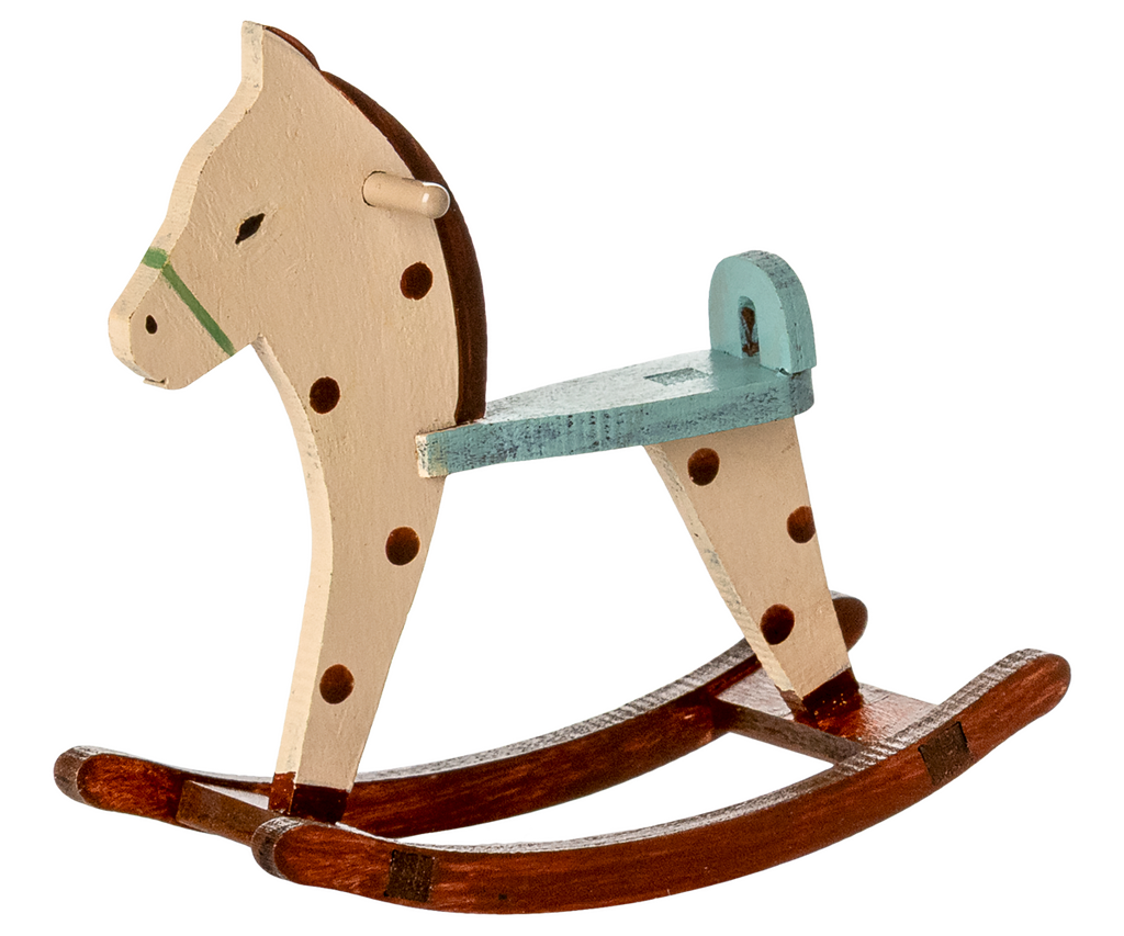 Maileg Rocking horse, Mouse - Spotted