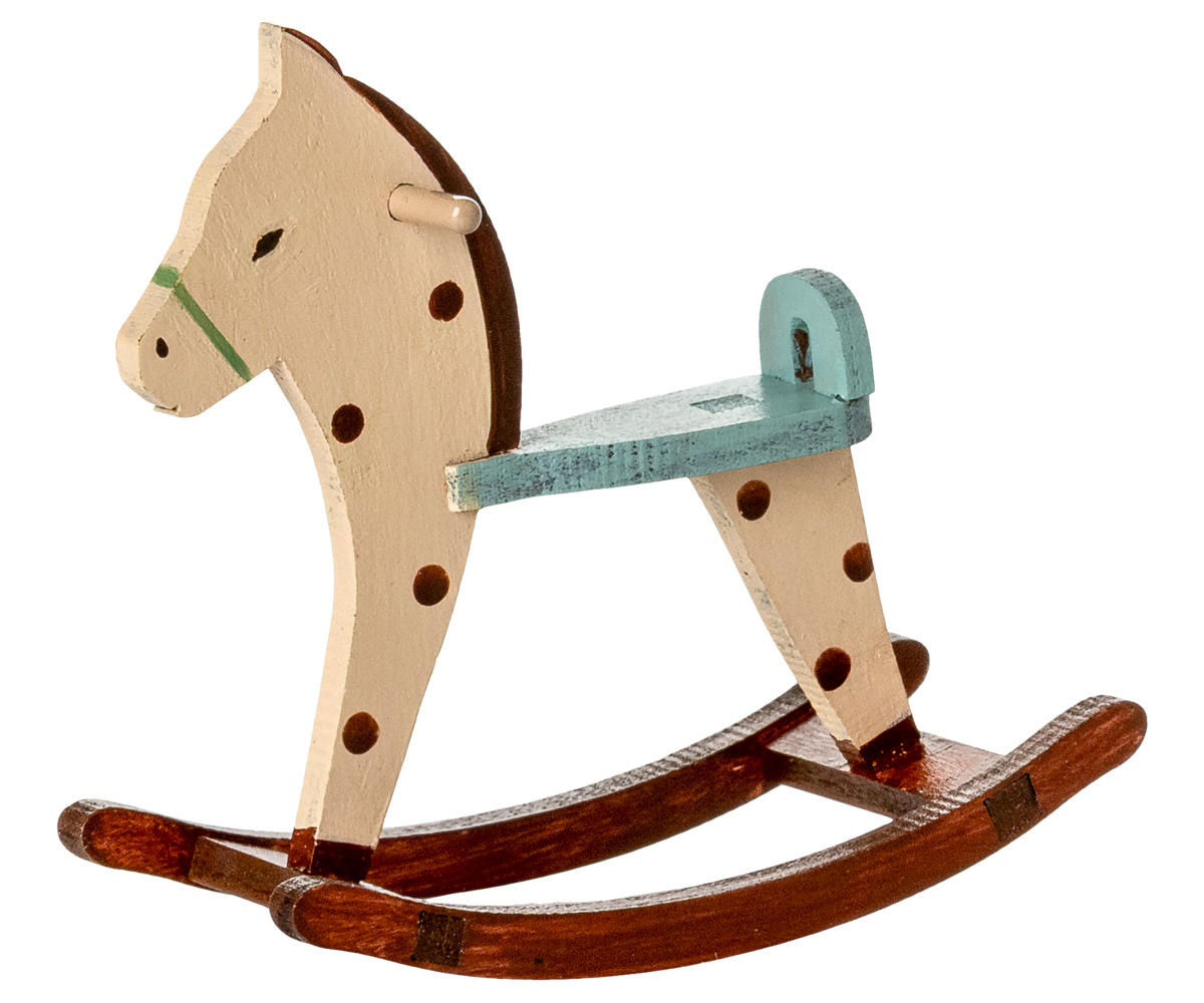 Maileg Rocking horse, Mouse - Spotted