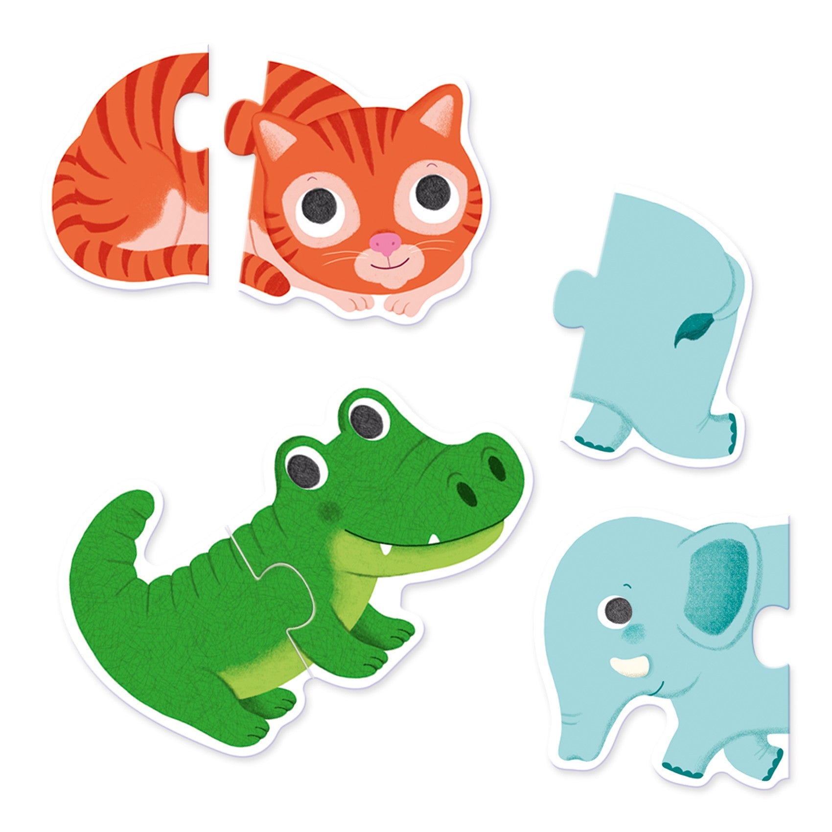 Djeco 10 Duo Puzzles - Animals