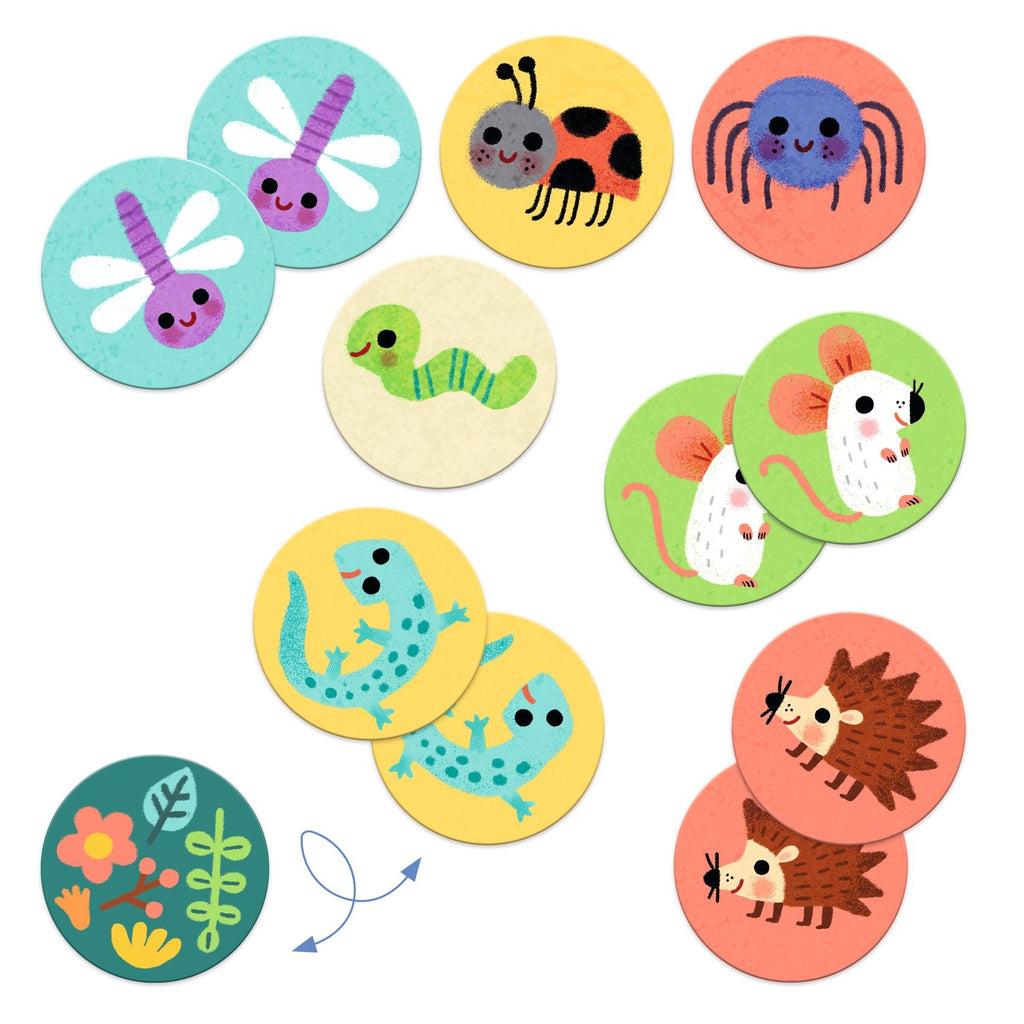 Djeco Memory Game With Small Animals Multi
