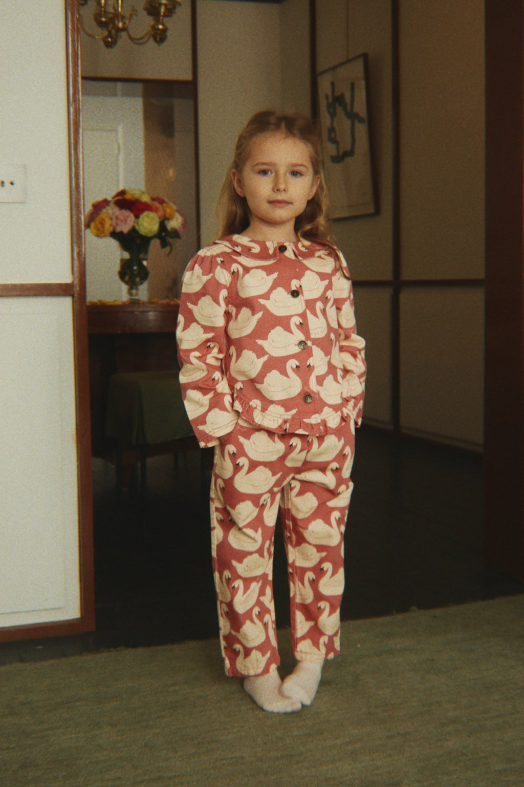 Konges Sløjd Magot Frill Jacket Swan Rose