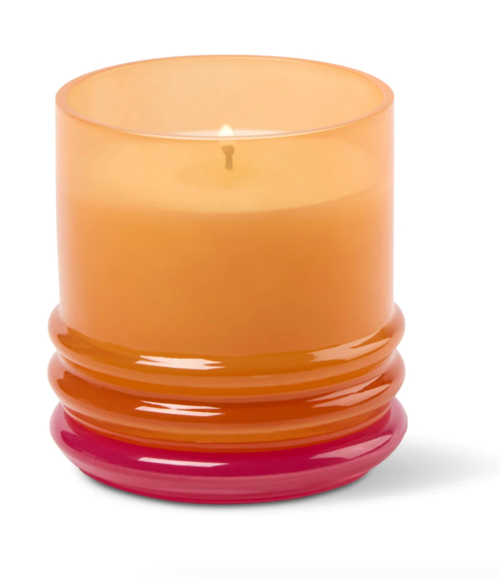 Paddywax Glass Candle Orange and Hot Pink - Infrared Mango