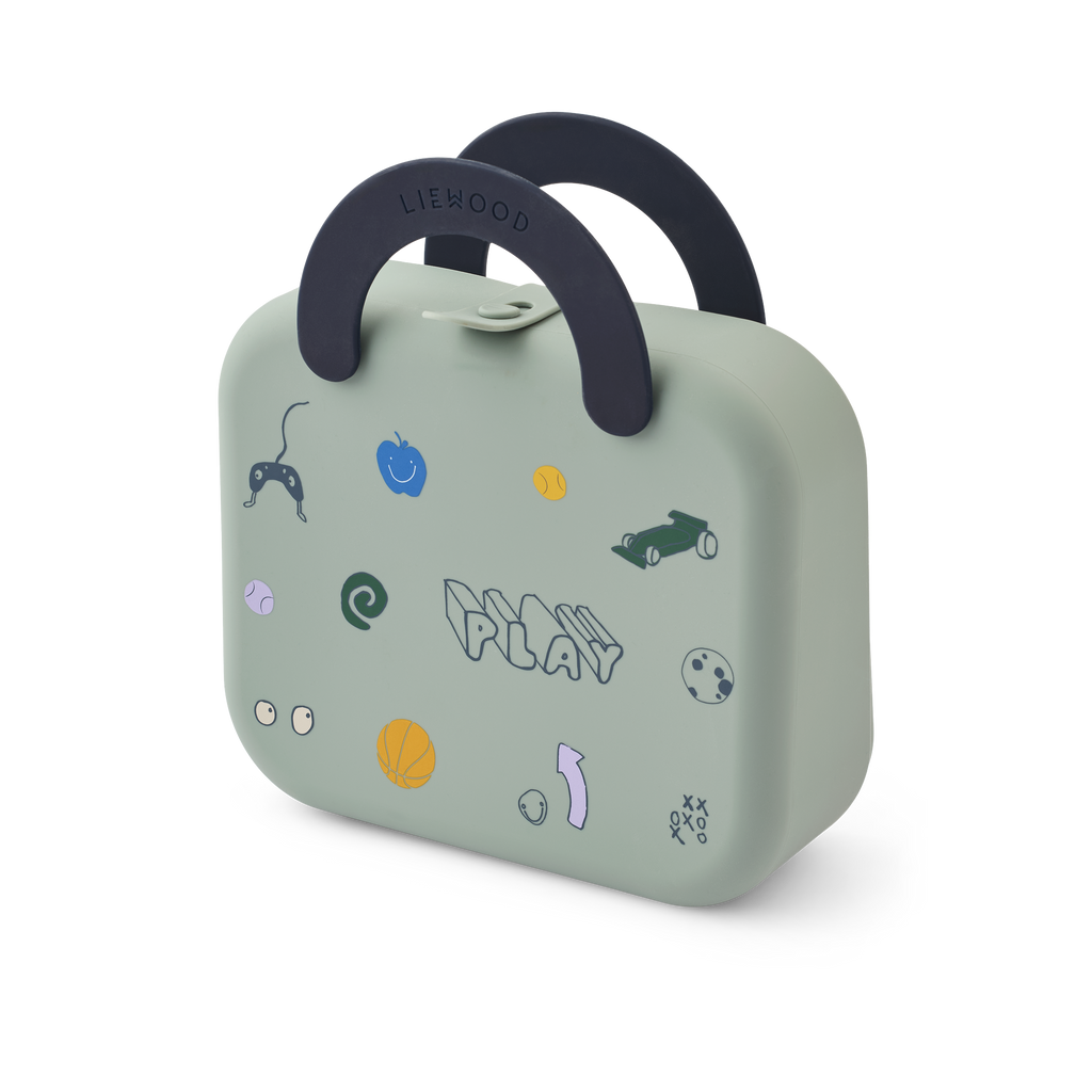 Liewood Elara Foldable Lunchbox - Play / Dusty Peppermint