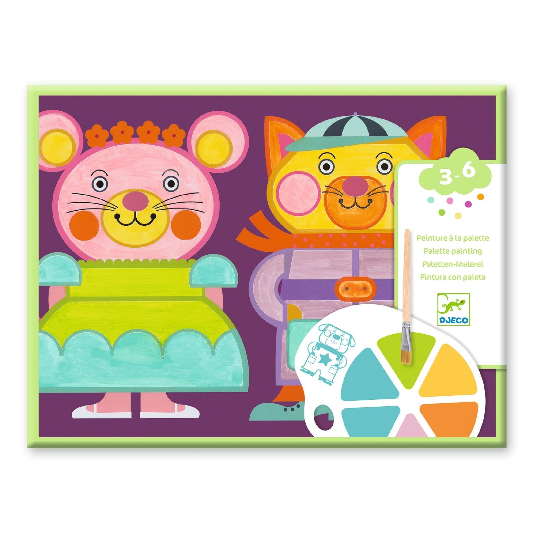 Djeco Colouring Set - Palette Painting - Chubby Cheeks
