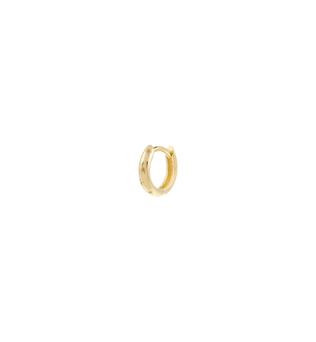 Anna + Nina Single Heavenly Stars Hoop Earring