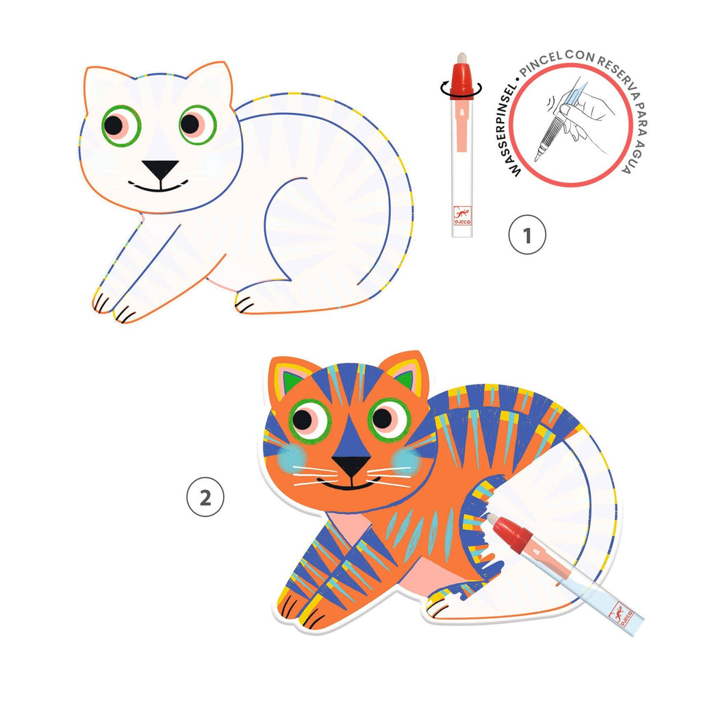 Djeco Magic Water Colouring Boards - Animalo Ma
