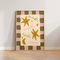 Twinkle Little Star Checkered Print