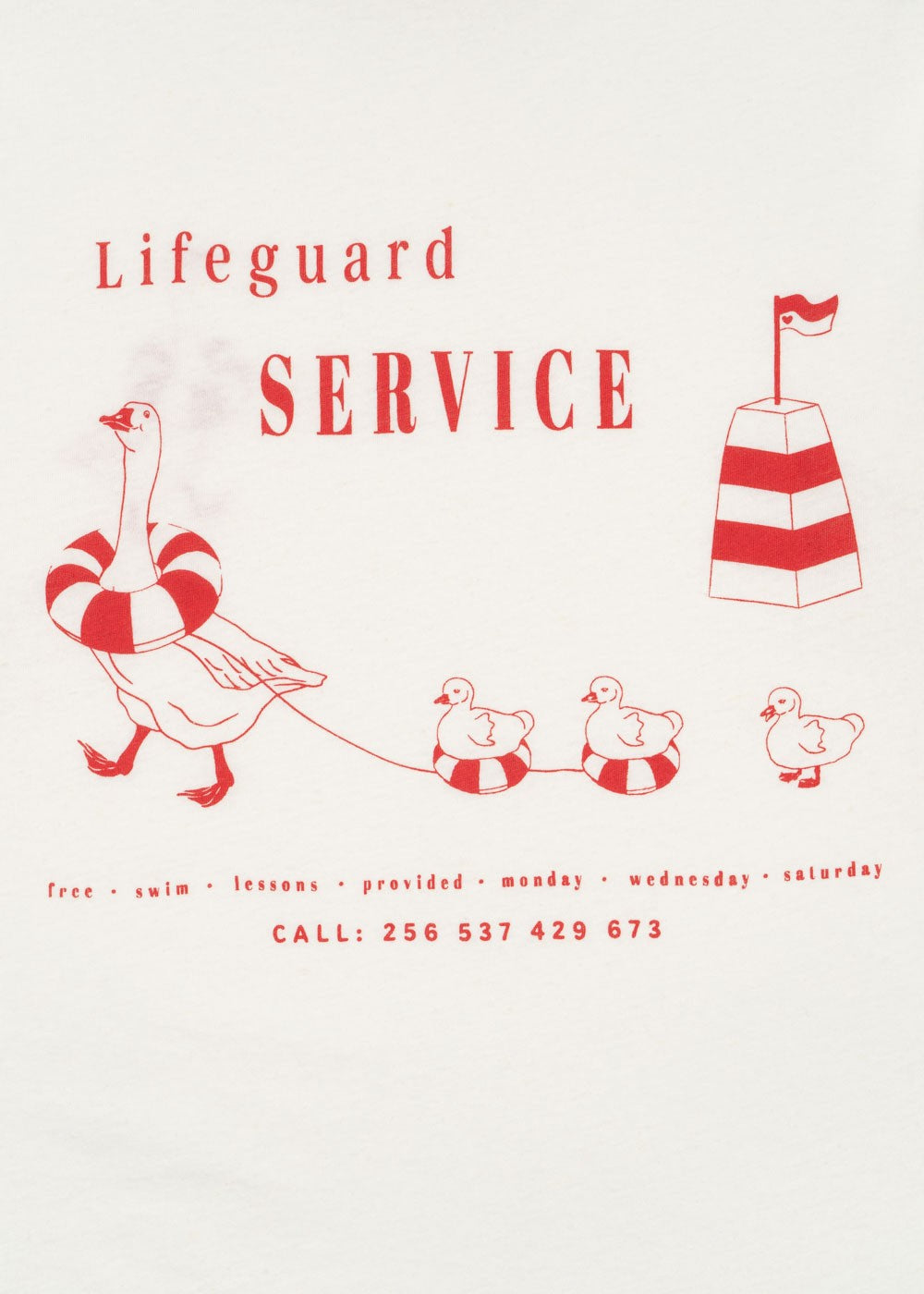 Konges Sløjd Era Mommy Tee - Off White/Lifeguard