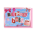 BIRTHDAY BABE, JUNK JOURNAL CARD