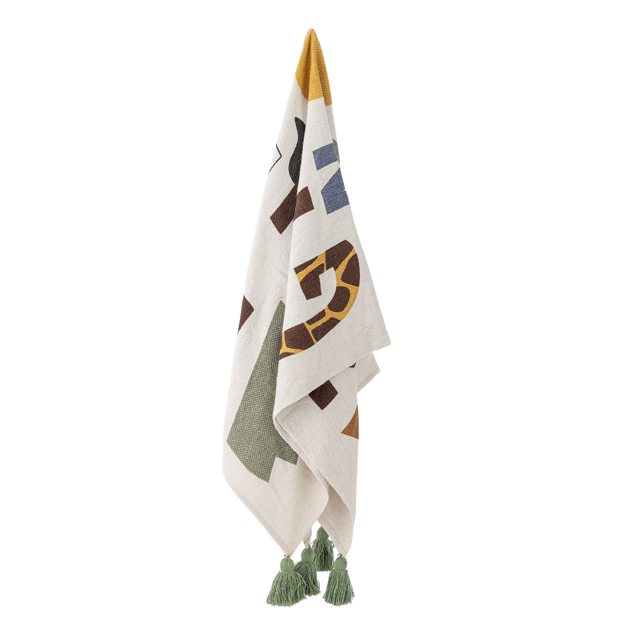 Bloomingville Memmo Throw, Multi, Recycled Cotton