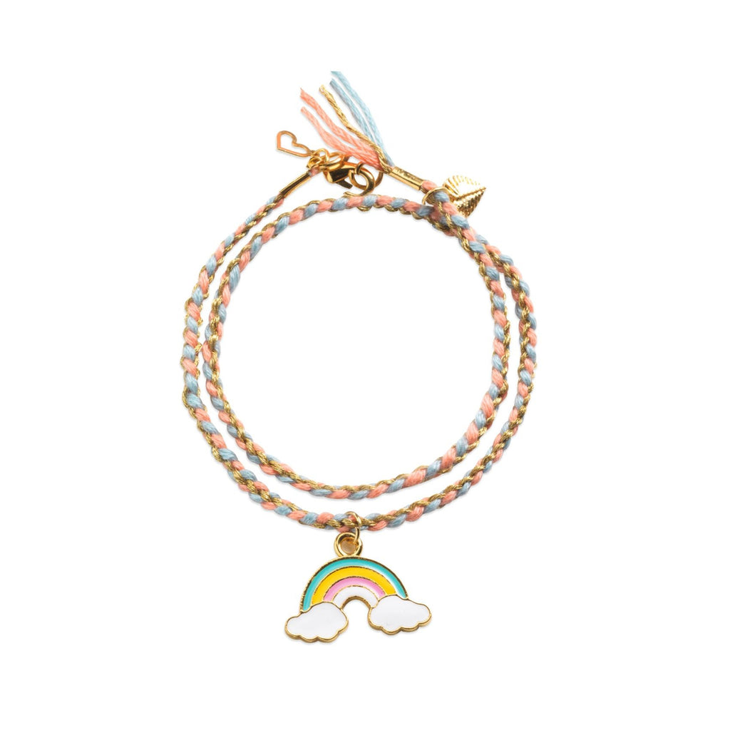 Djeco Kumihimo Rainbow You And Me Twin Bracelets Craft Kit