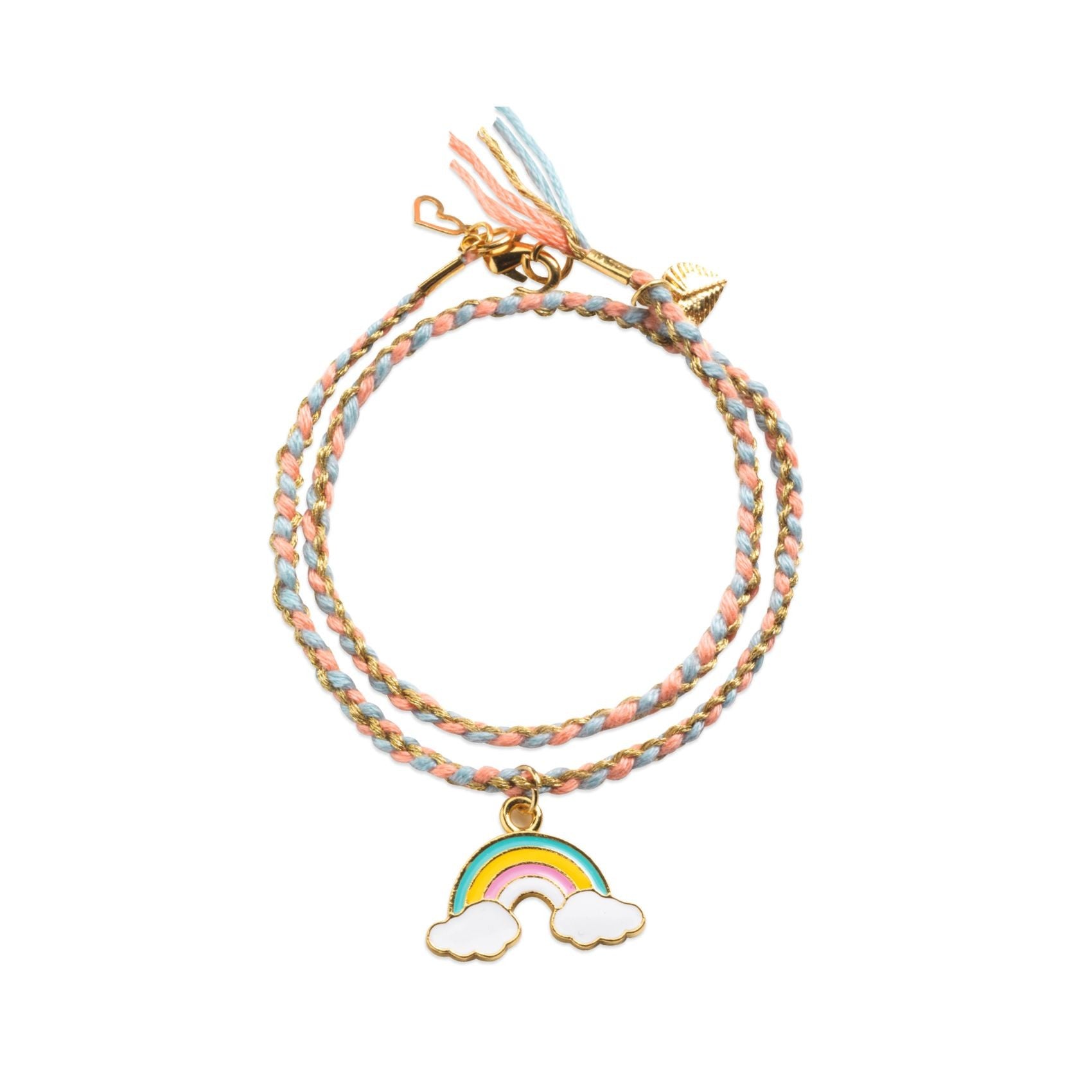 Djeco Kumihimo Rainbow You And Me Twin Bracelets Craft Kit