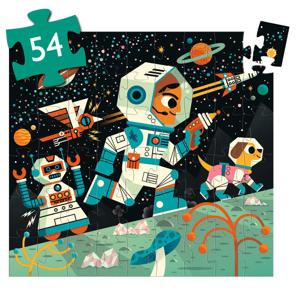 Djeco Silhouette 54 Piece Puzzle - Space Station