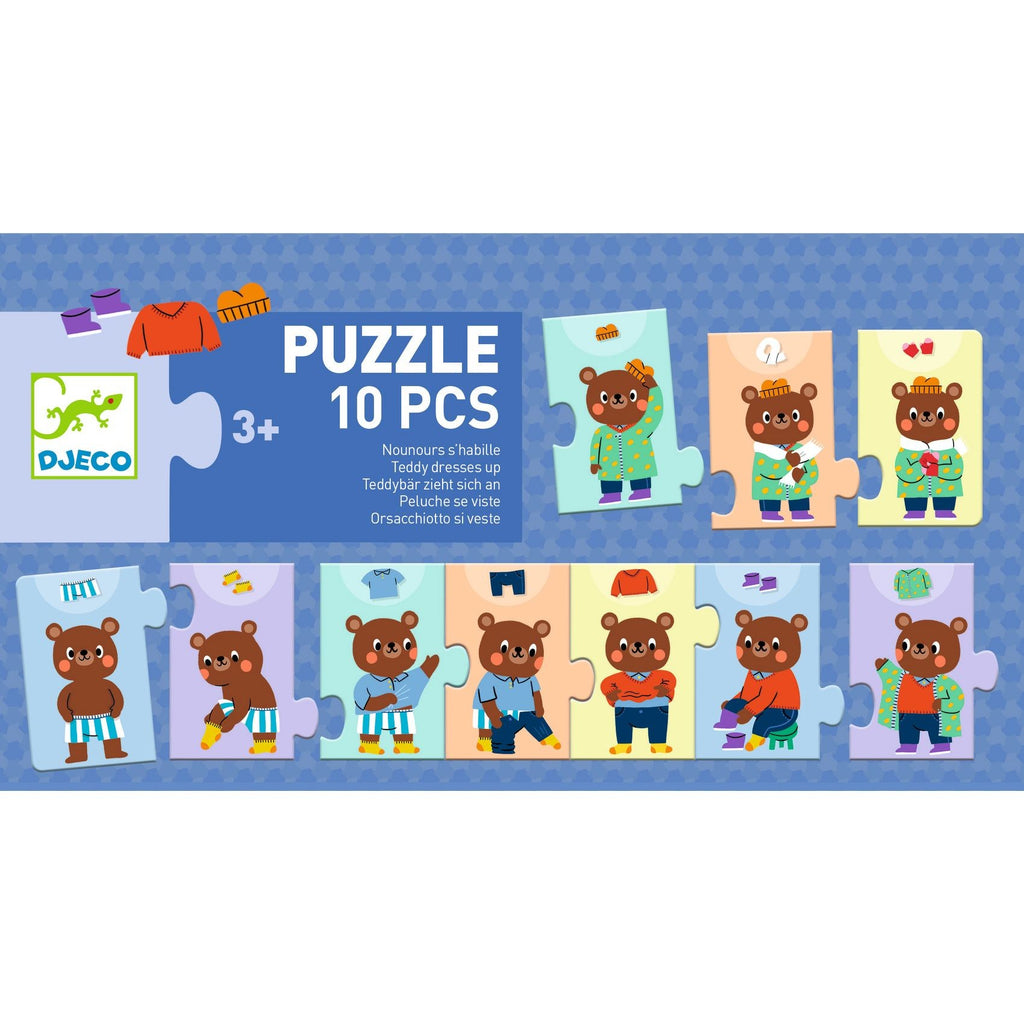 Djeco Teddy Dresses Up Puzzle Game