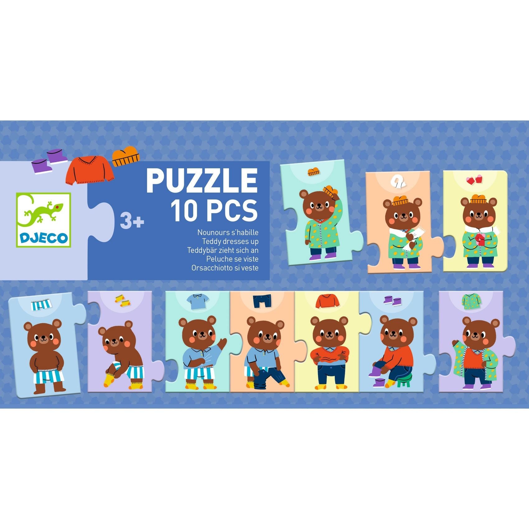 Djeco Teddy Dresses Up Puzzle Game