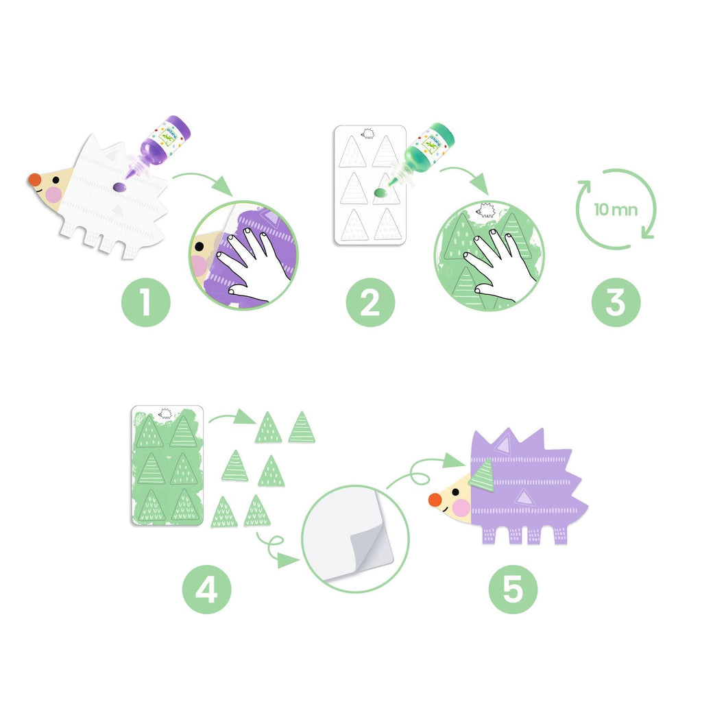 Djeco Magic Finger Painting Kit - 18 mths+