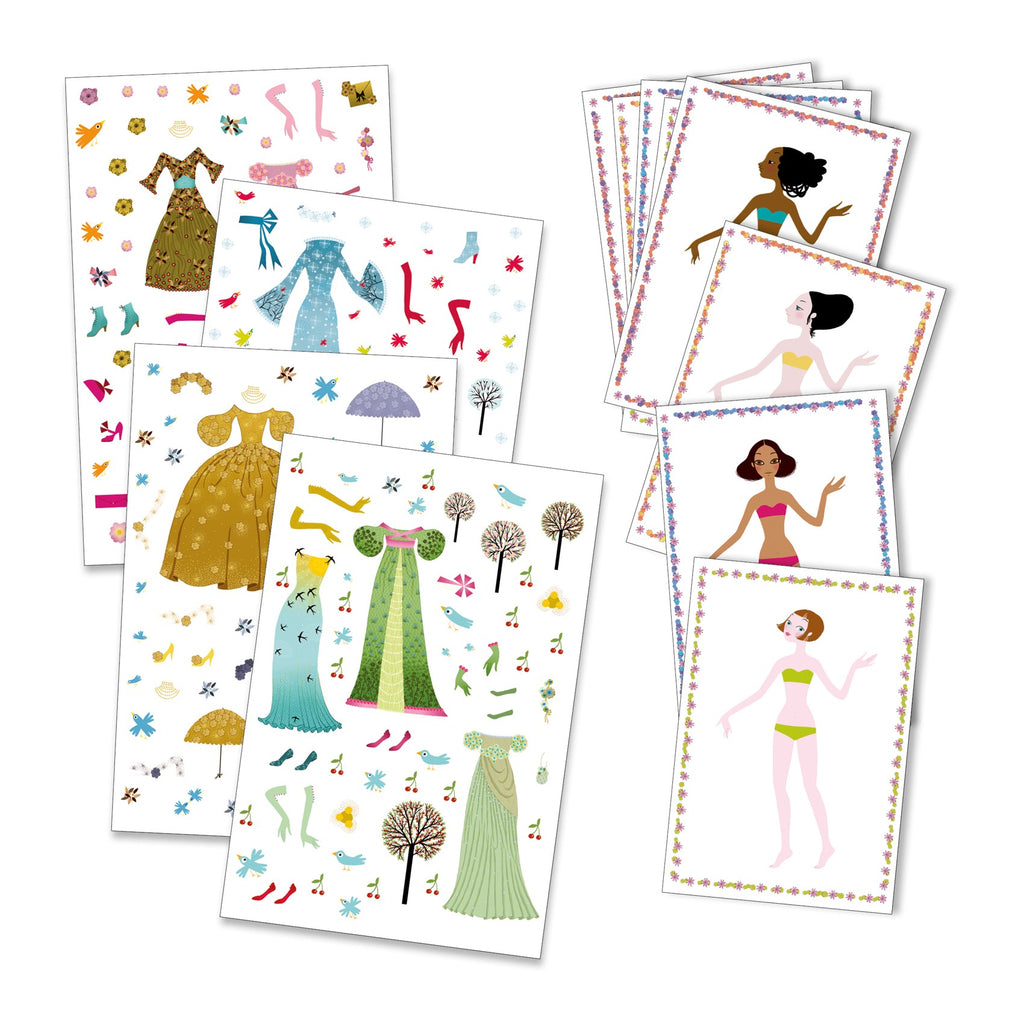 Djeco Dresses Through the Seasons Paper Dolls Set