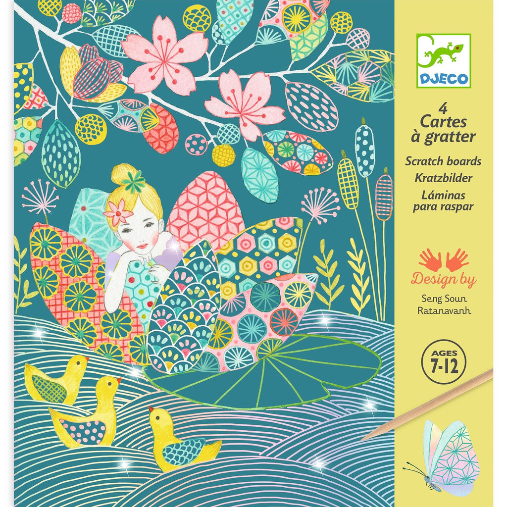 Djeco The Pond Scratch Card Set