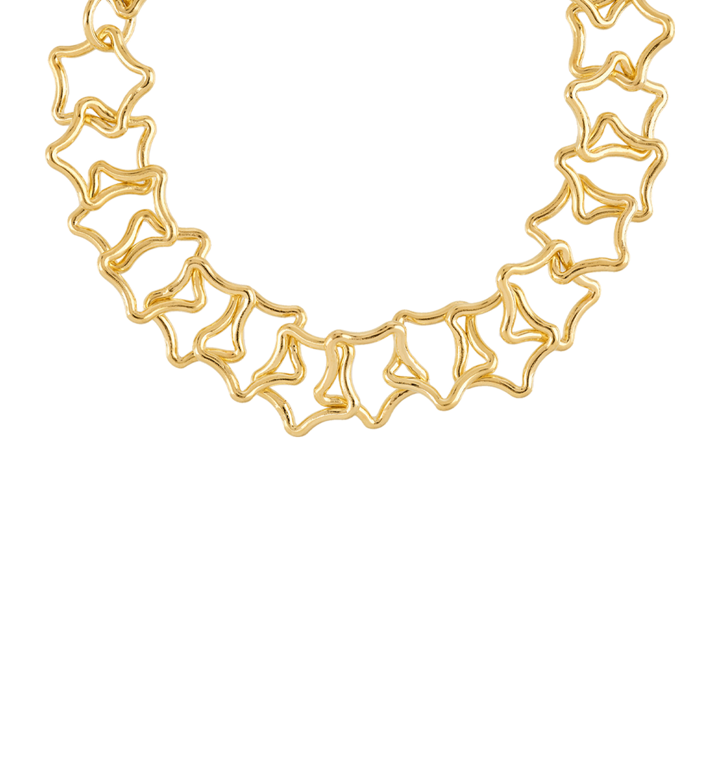 Anna + Nina Linked Chunky Stars Bracelet
