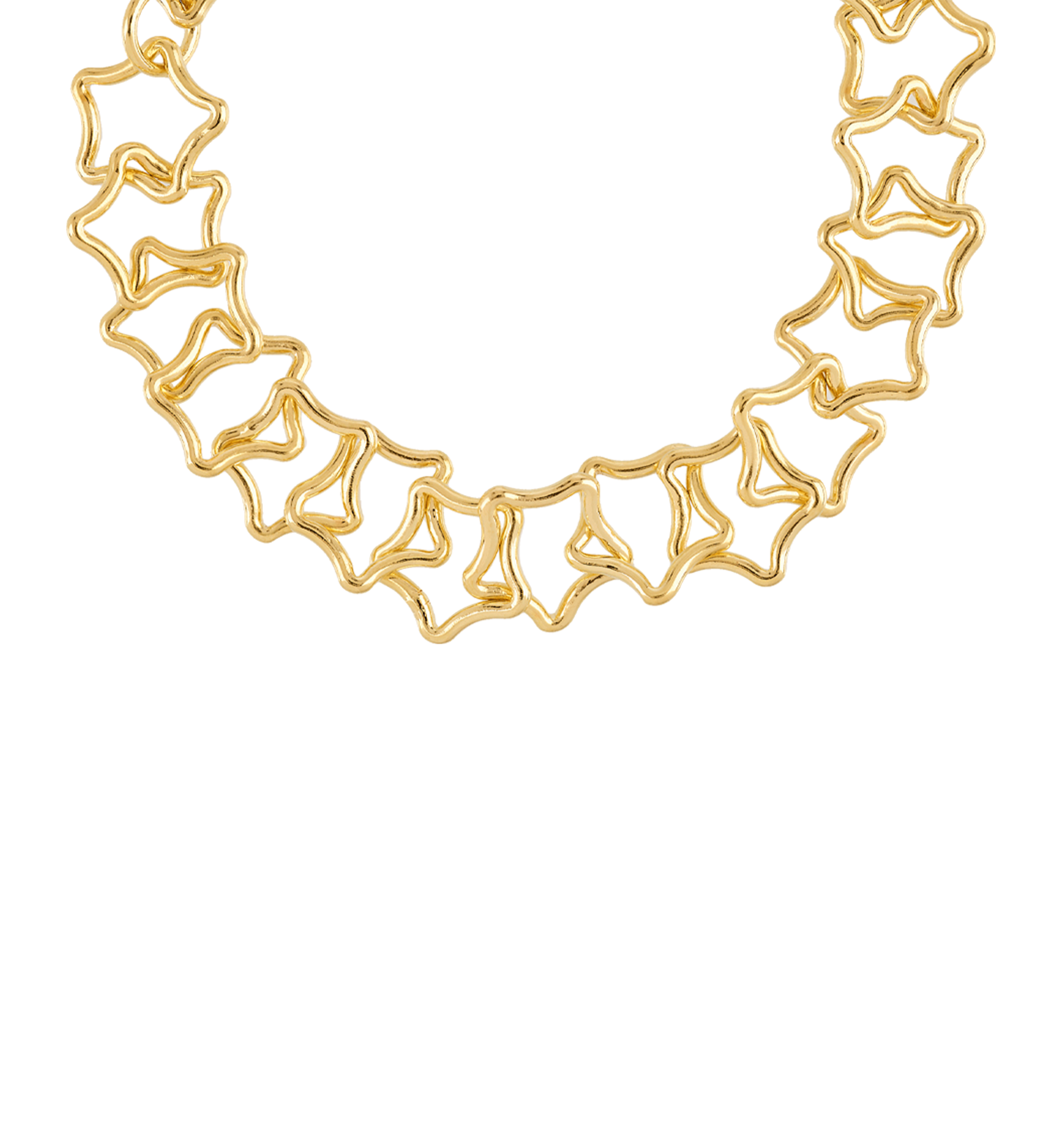 Anna + Nina Linked Chunky Stars Bracelet