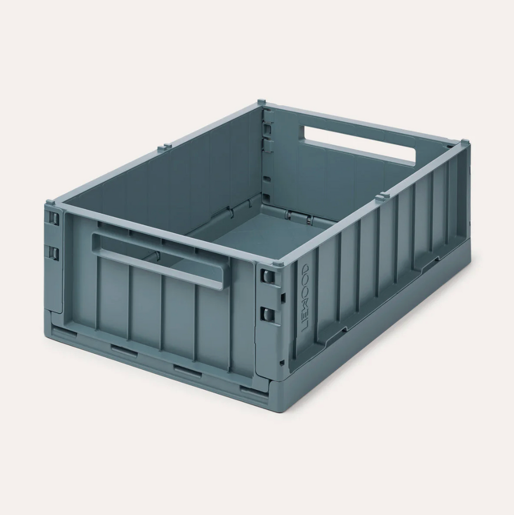 Liewood Weston Storage Box L - Whale Blue