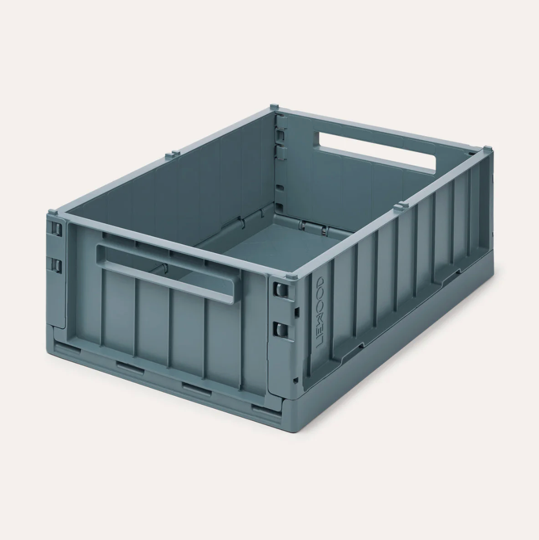Liewood Weston Storage Box L - Whale Blue