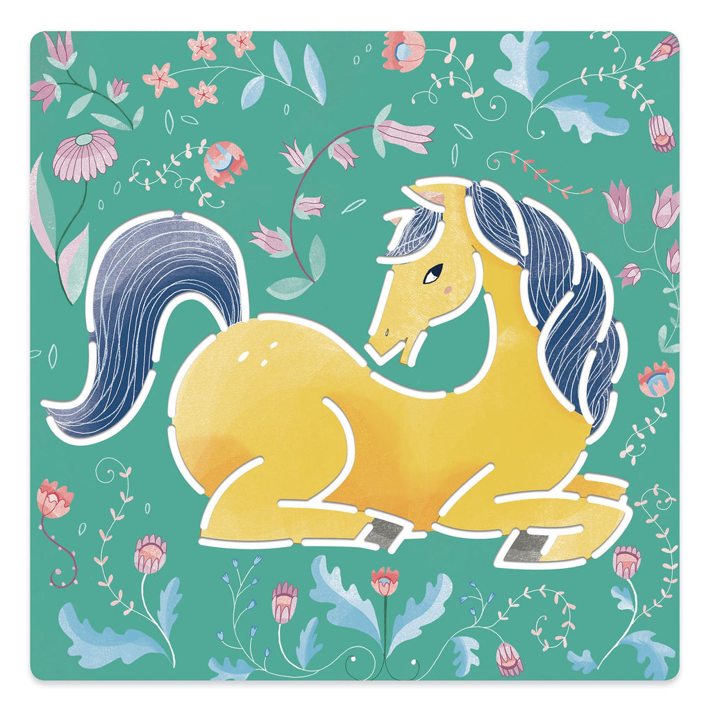Djeco Stencil Craft Set - Horses