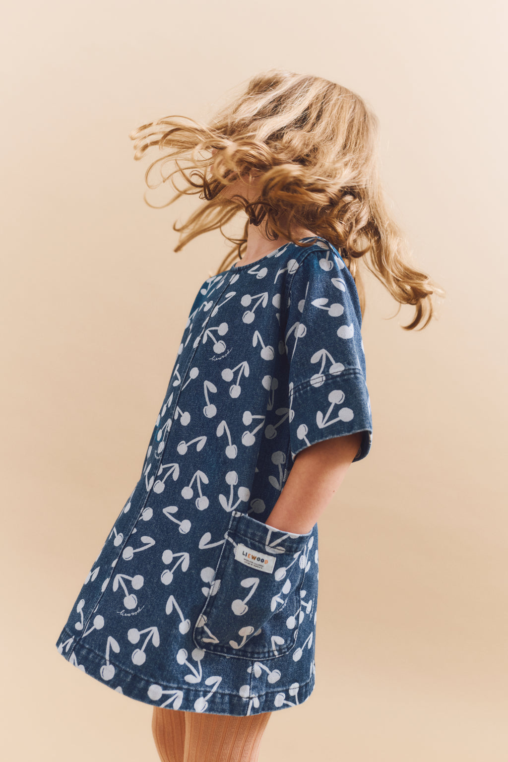 Liewood Angelica Printed Denim Dress
