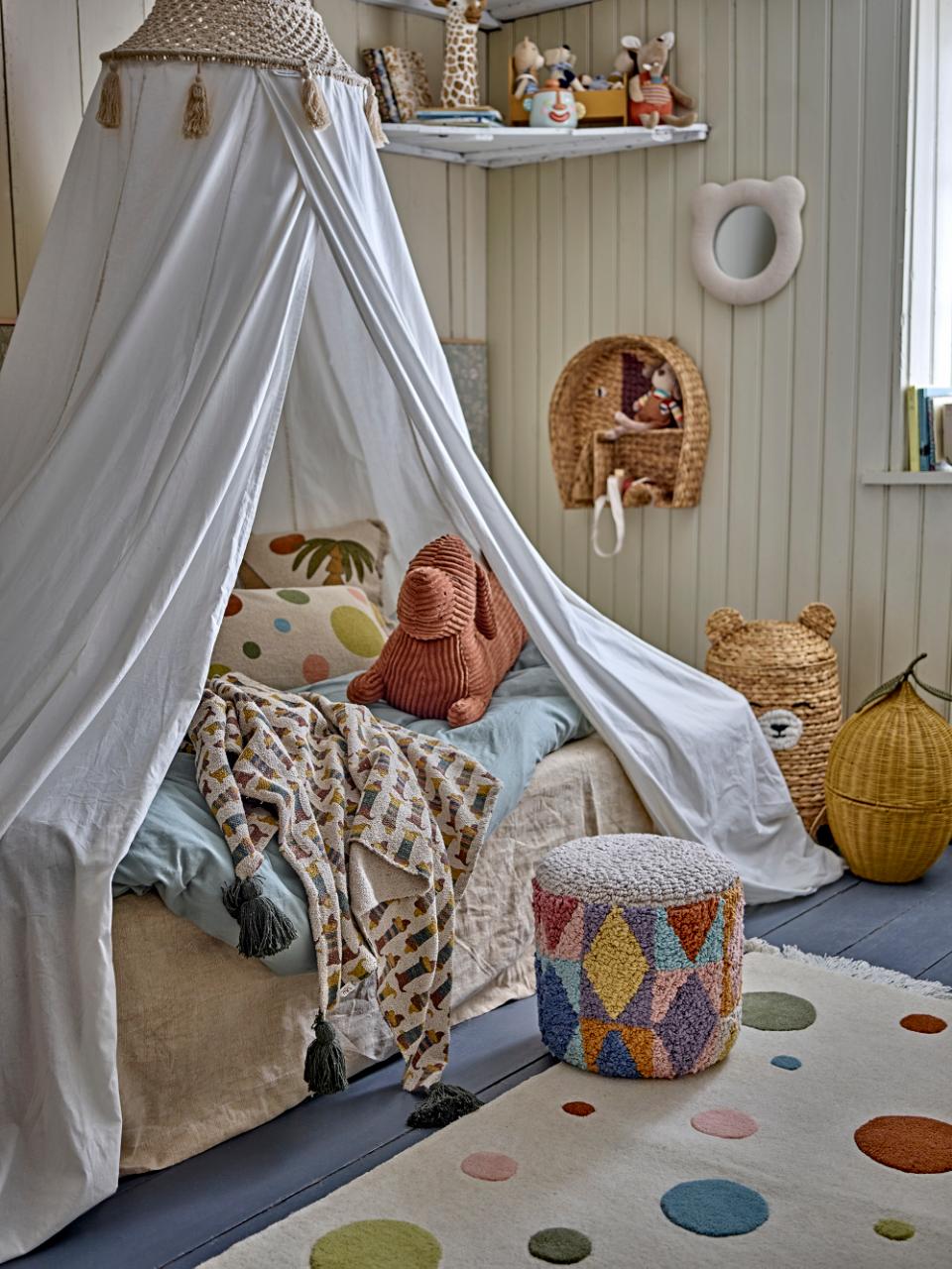 Bloomingville - Charlie Throw, Brown, Recycled Cotton