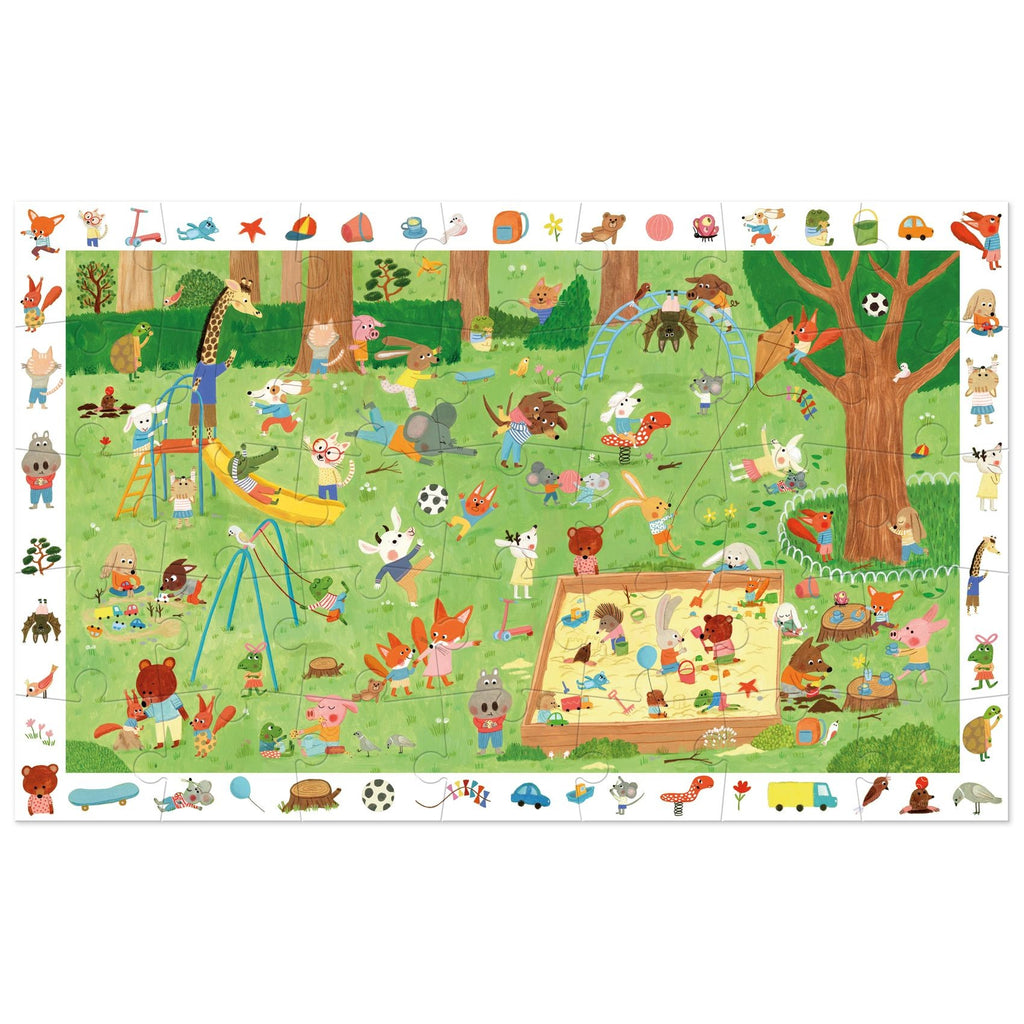 Djeco 35 Pieces Puzzle - Little Friends Garden