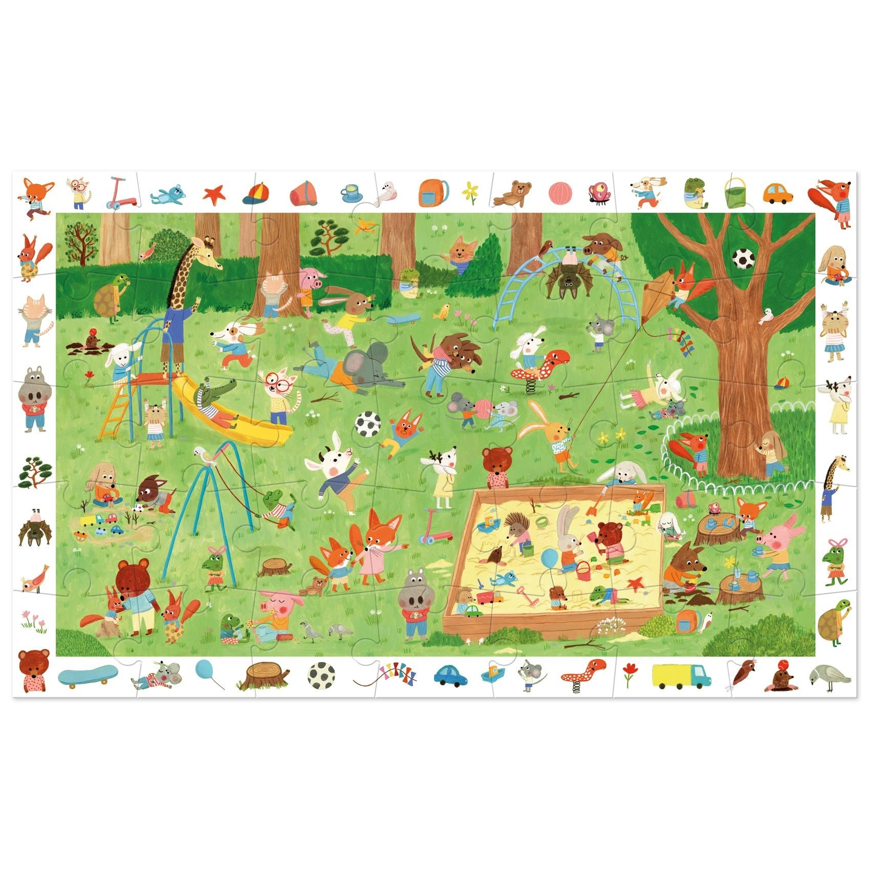 Djeco 35 Pieces Puzzle - Little Friends Garden