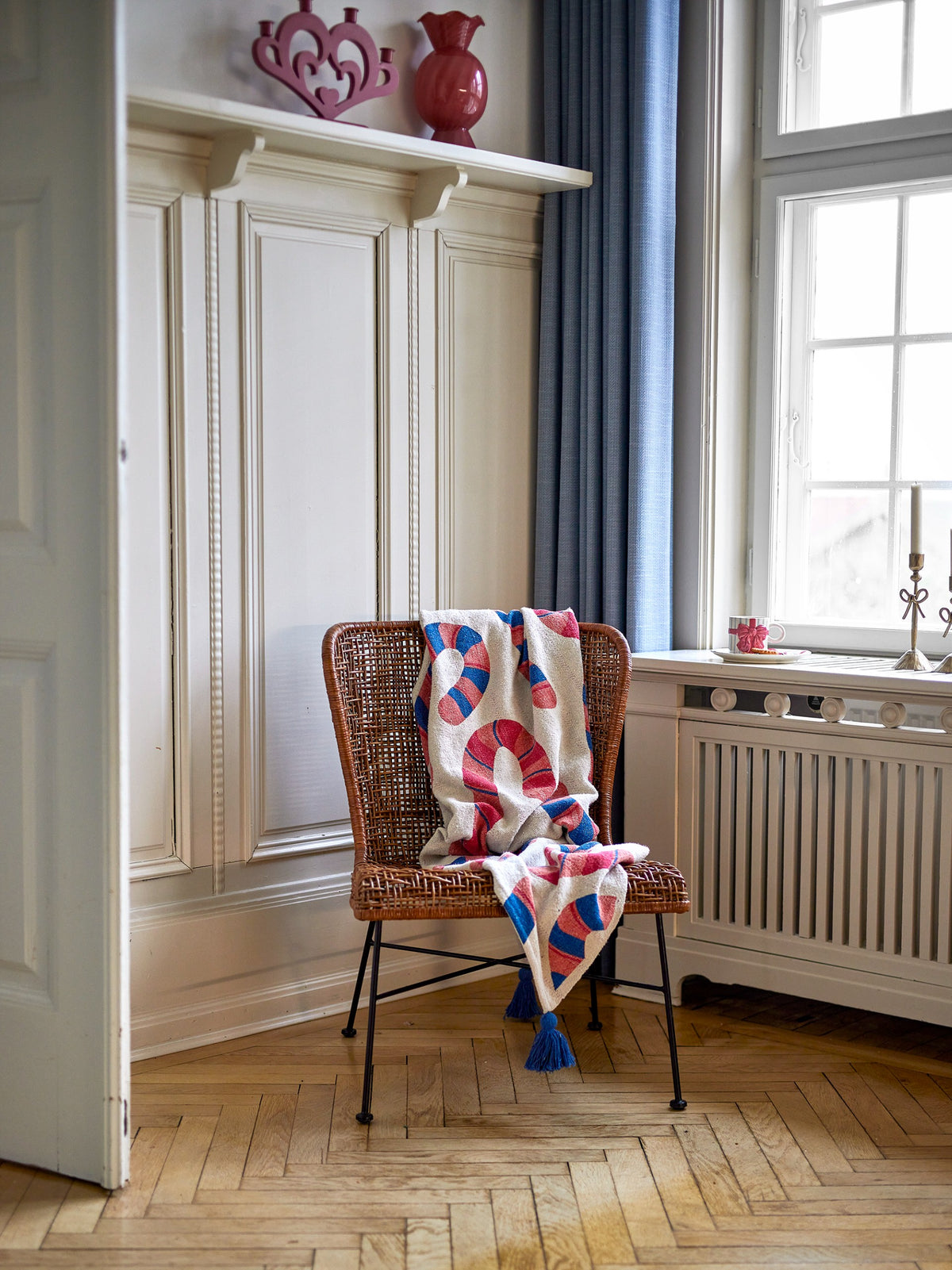 Bloomingville Candice Throw, Multi, Mixed Fibers