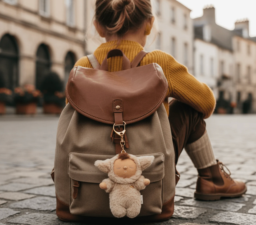 Dinkum Dolls Cozy Bag Charm - Lamby Pip Taupe
