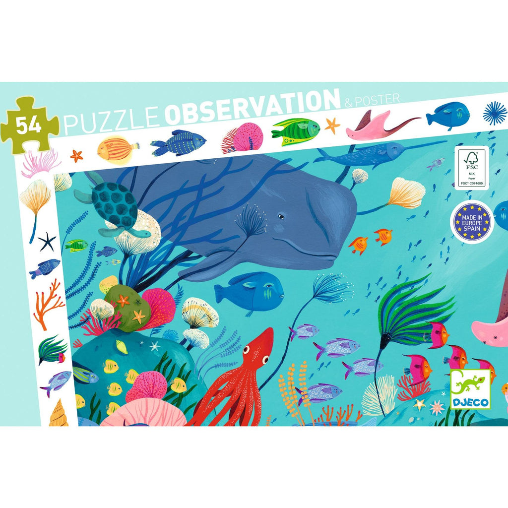 Djeco 54 Piece Aquatic Jigsaw Puzzle