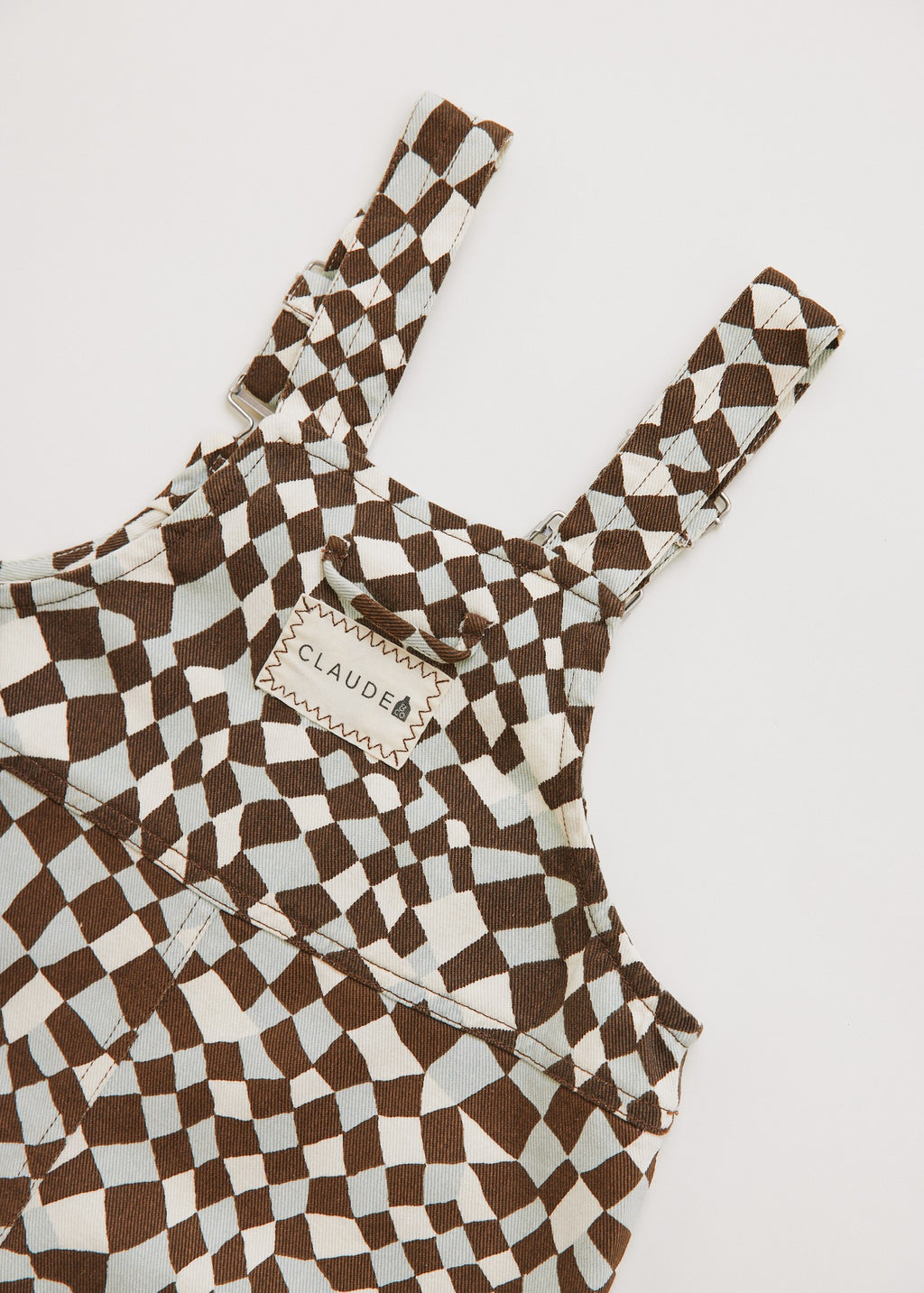 Claude & Co Blythe Warped Checkerboard Dungaree