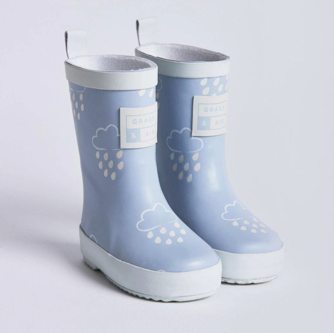 Grass & Air Colour-Revealing Wellies - Baby Blue