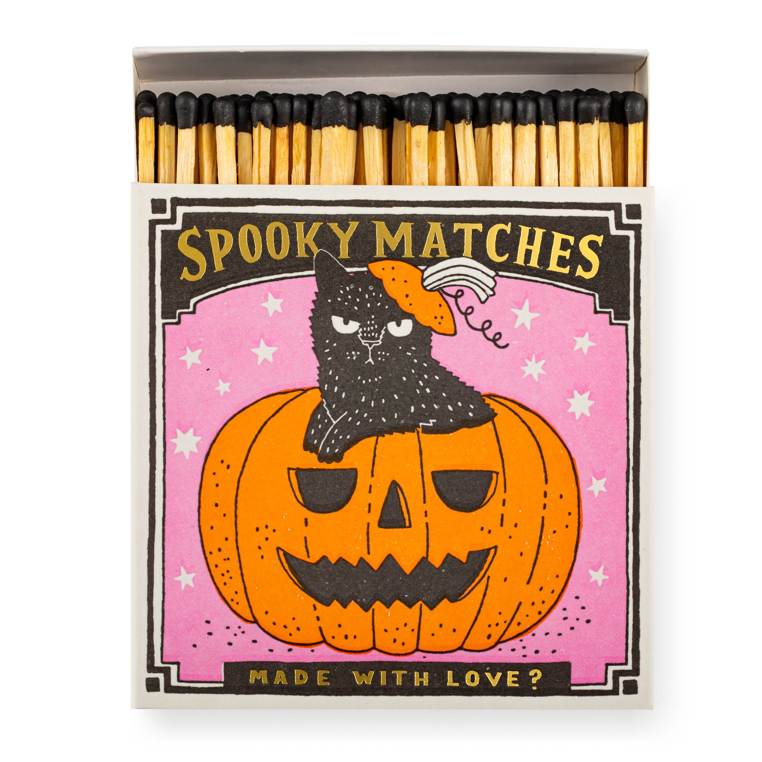 Archivist Spooky Matches Matchbox | Square - Safety Matches 🎃