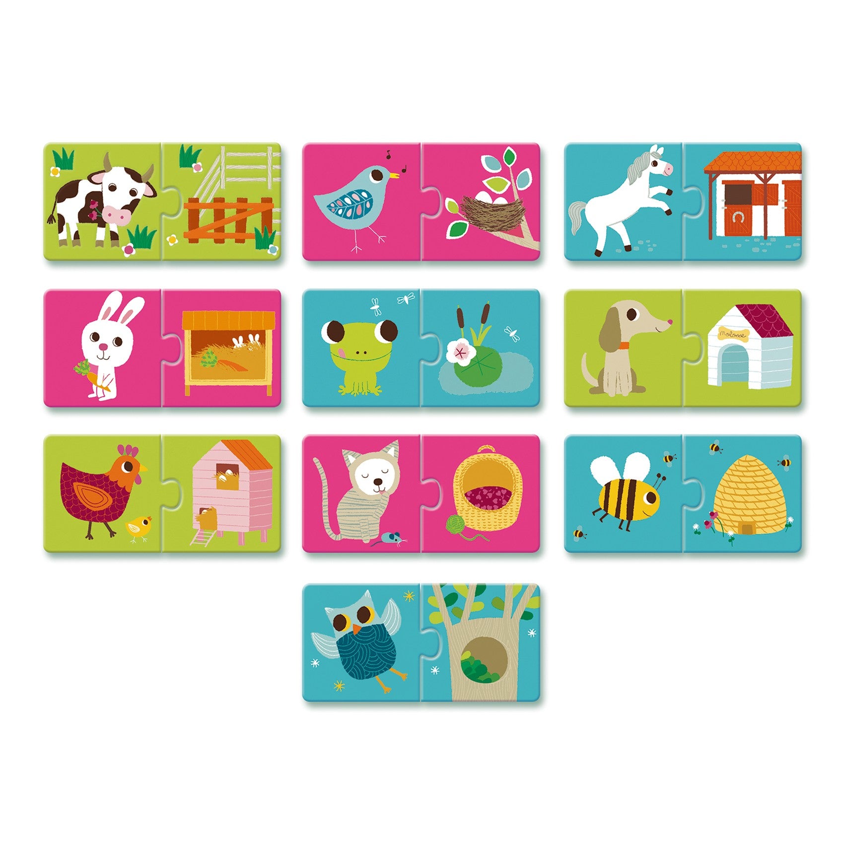 Djeco Duo Habitat Puzzle