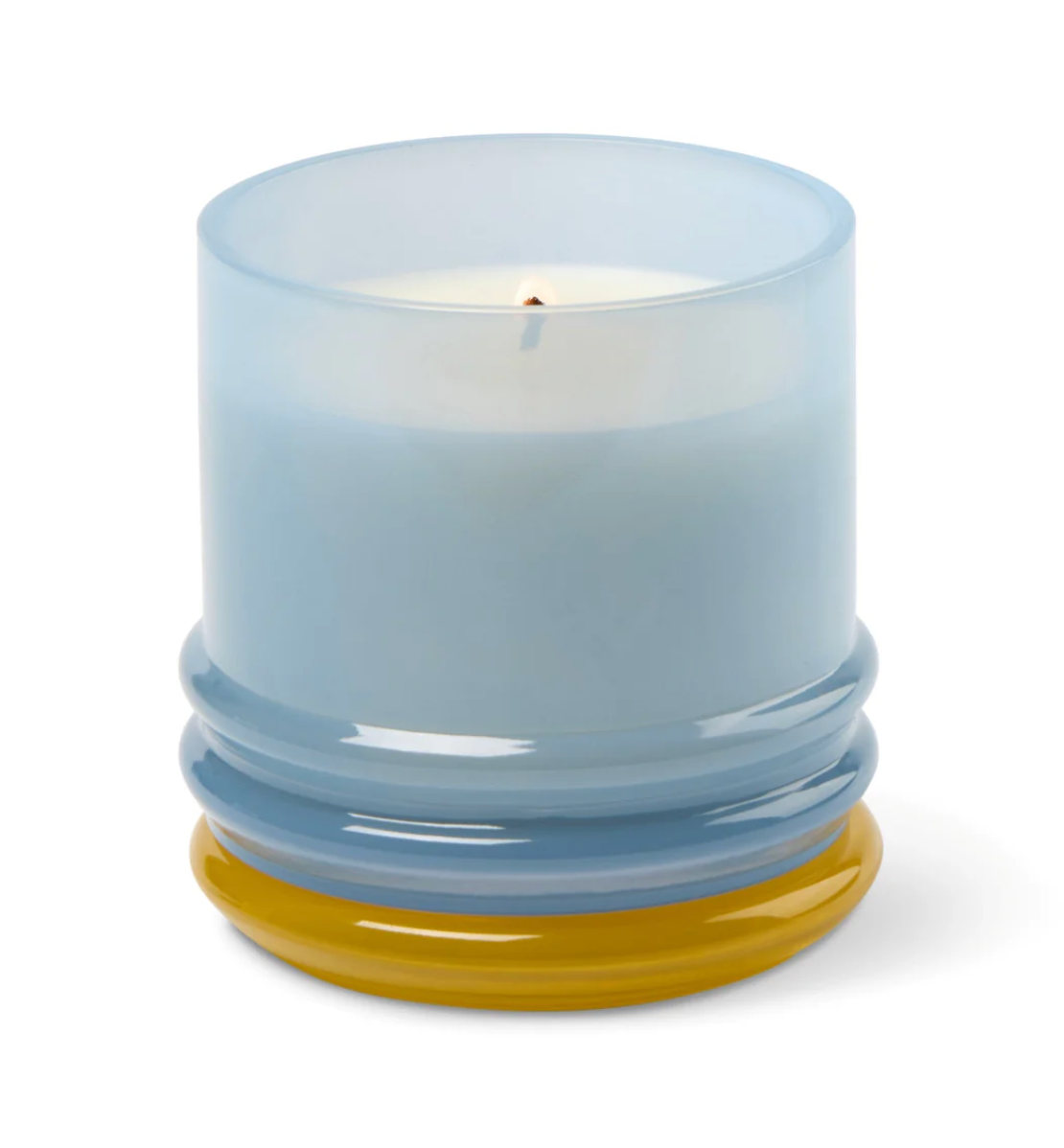 Paddywax Glass Candle Blue and Yellow - Zesty Lemon