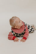 Claude & Co Bobbi Crimson Stripe Collar Bib