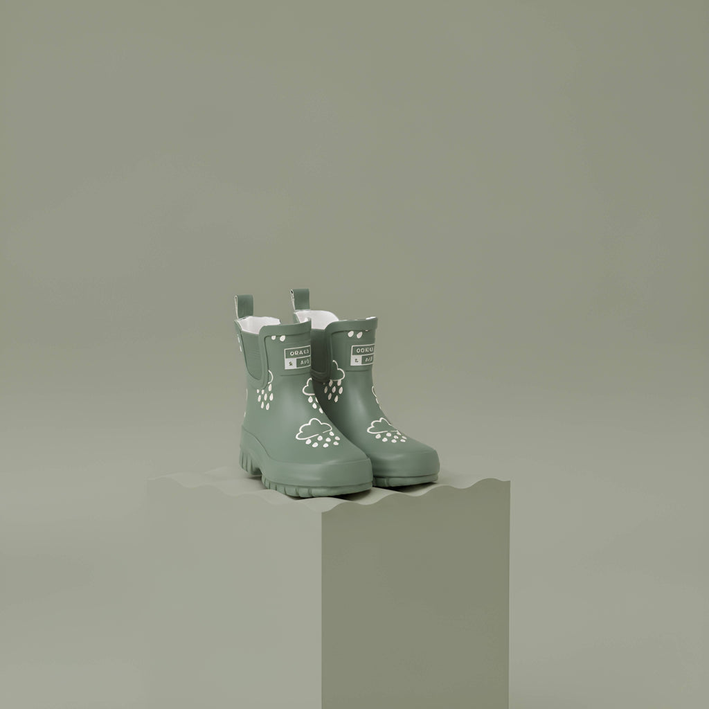 Grass & Air Chunky Shortie Colour-Changing Kids’ Wellies