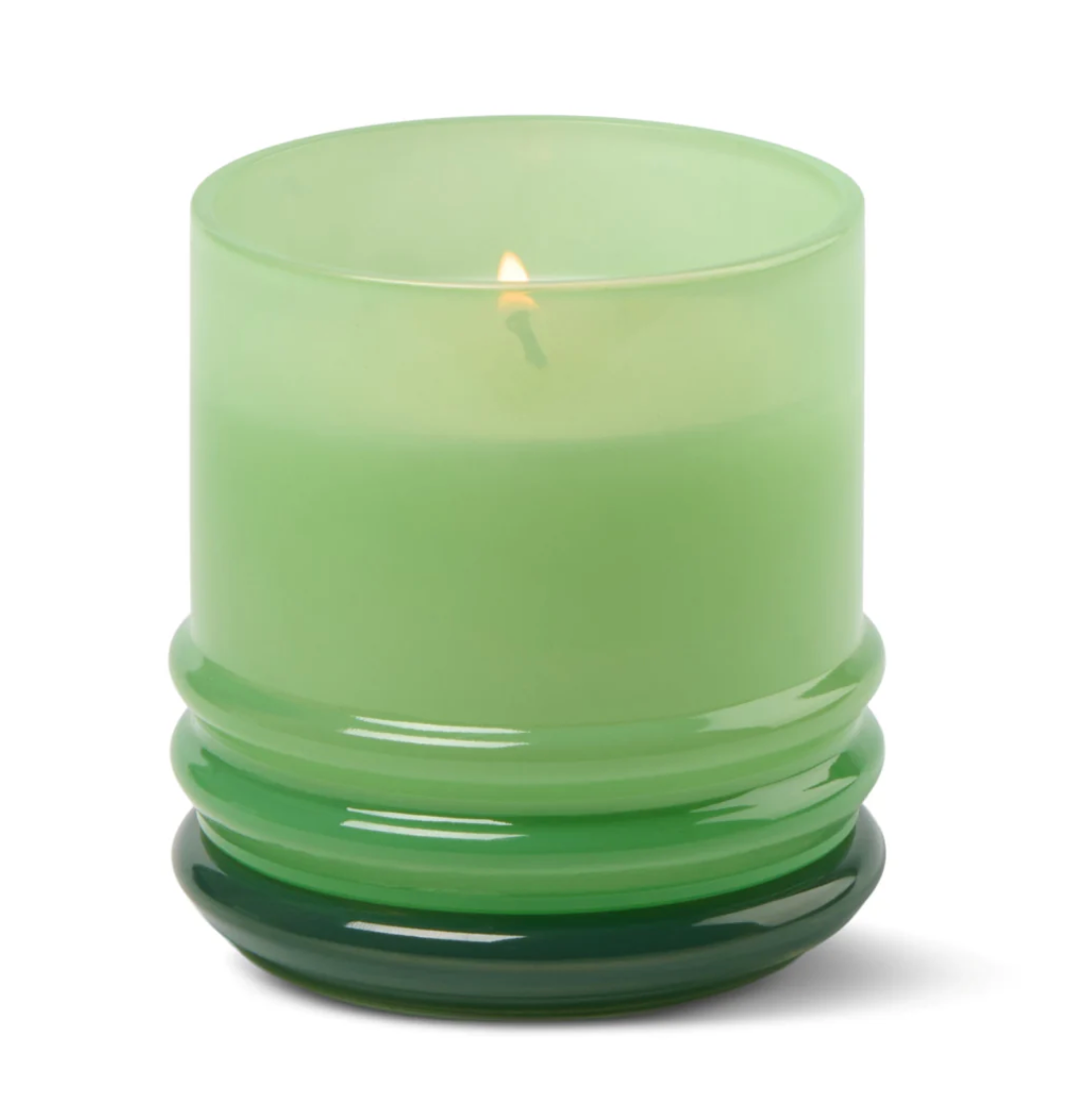 Paddywax Glass Candle Bright Green and Dark Green - Minty Verde