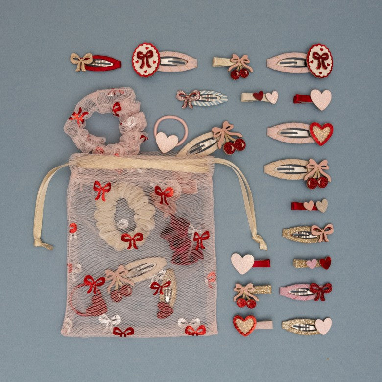 Mimi & Lula Fancy cherries salon hair clips