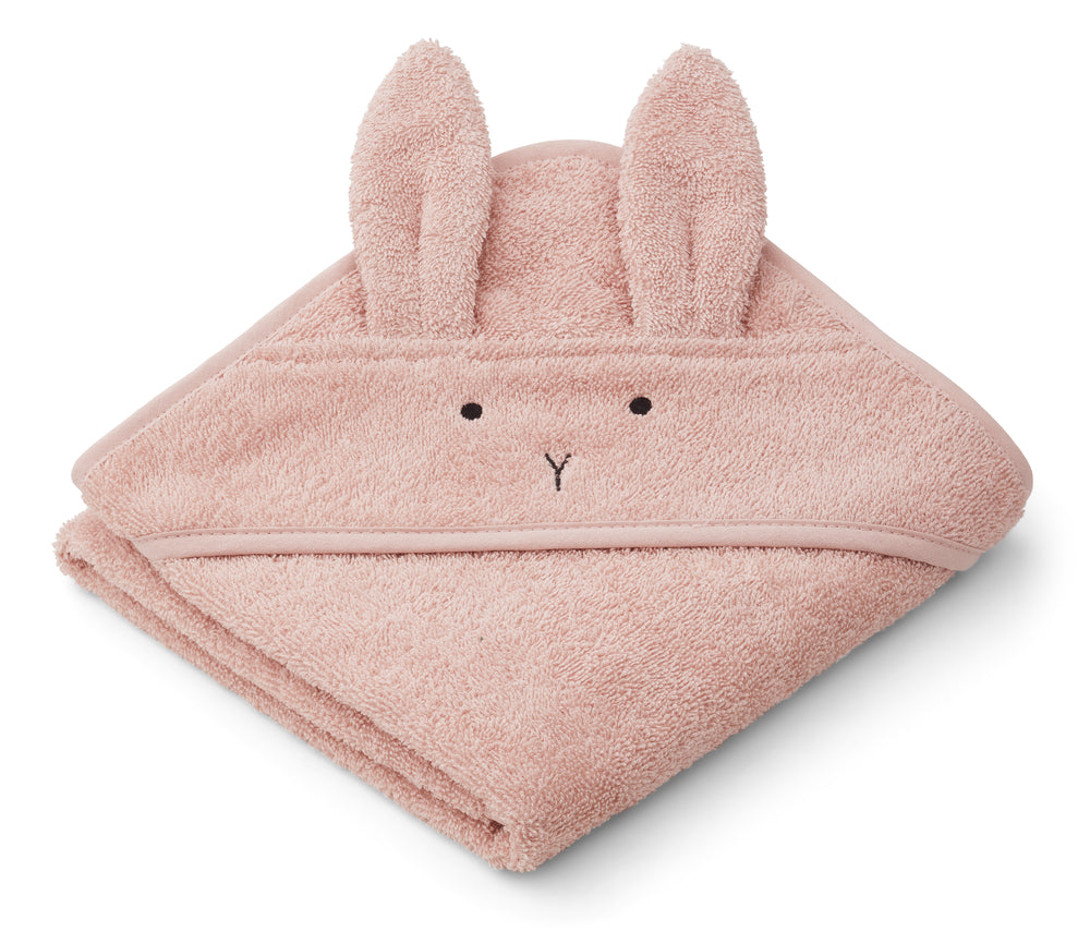 Liewood Albert Hooded Towel - Rabbit Rose