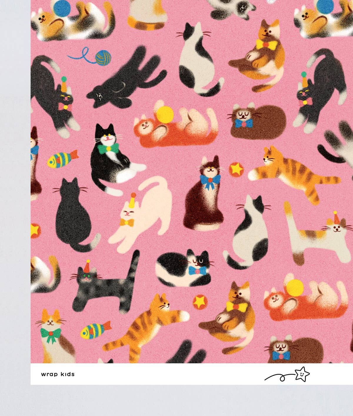 Cats Kids Gift Wrap