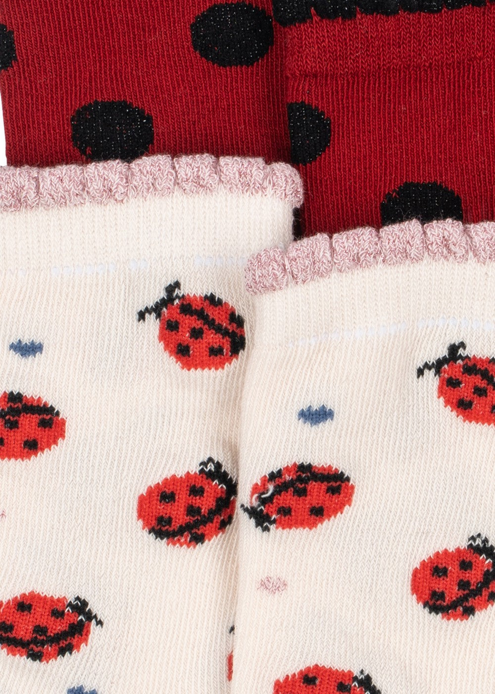 Konges Sløjd 2 Pack Jacquard Socks - Ladybug