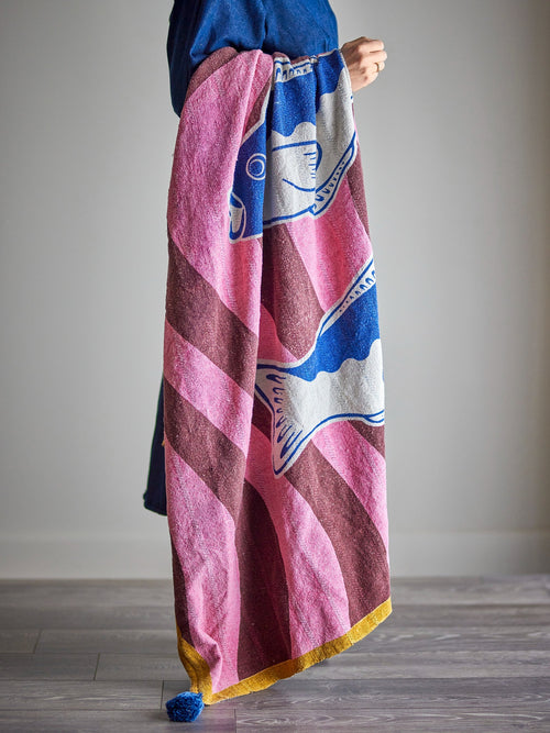 Bloomingville Remy Throw, Multi, Recycled Cotton