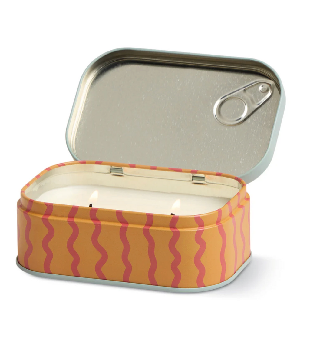 Paddywax Orange Printed Tin Candle - Orange Citrus Spritz