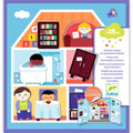 Djeco Easy To Peel Sticker Play Board - House